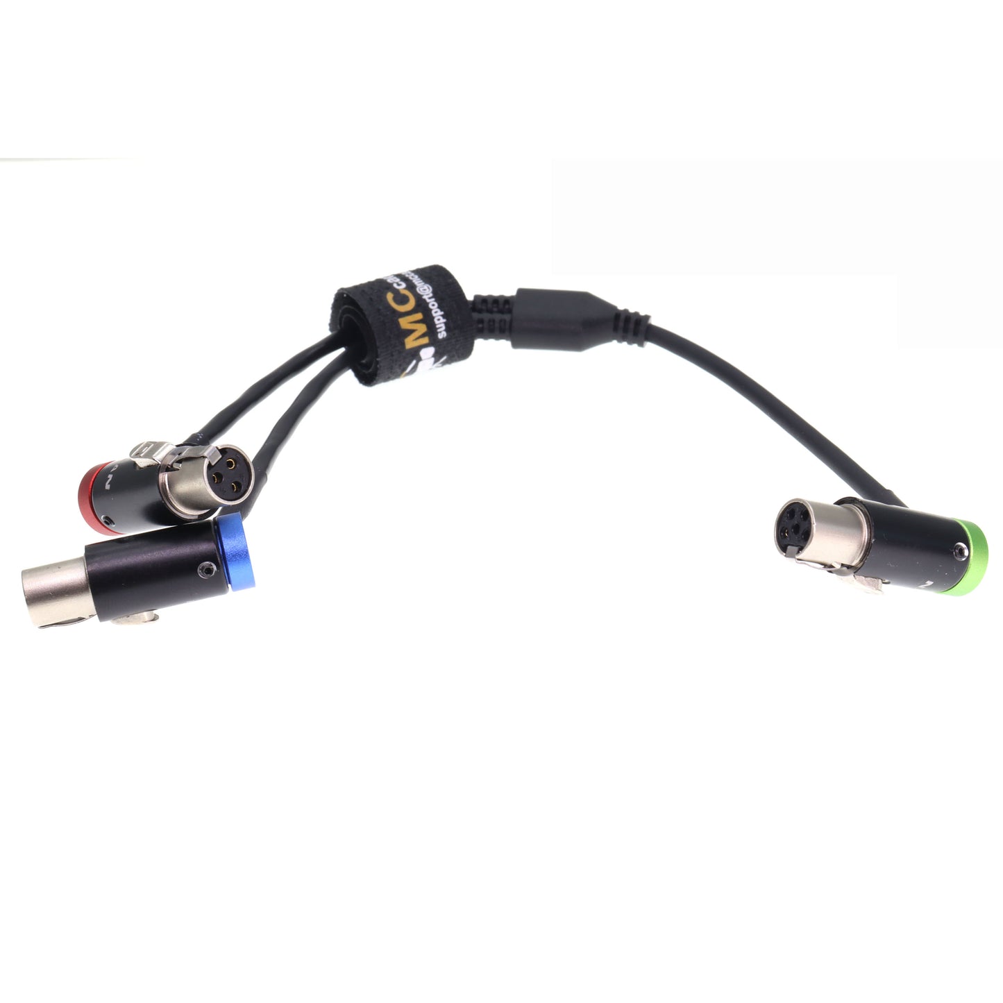 Low-Profile TA5F to TA3F Audio Cable for Wisycom Receiver for Zaxcom QRX200 for Lectrosonics SRc5P/SRb5P Receiver to Camera Mixer Recorder Audio-Y-Cable
