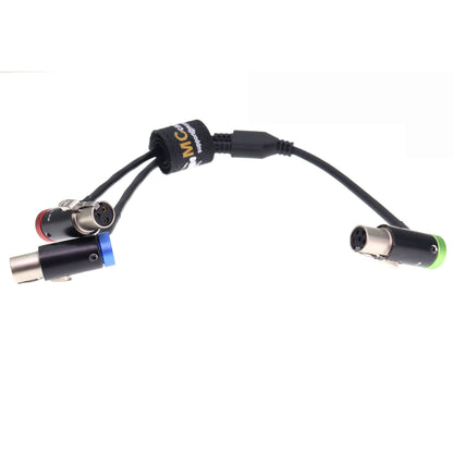 Low-Profile TA5F to TA3F Audio Cable for Wisycom Receiver for Zaxcom QRX200 for Lectrosonics SRc5P/SRb5P Receiver to Camera Mixer Recorder Audio-Y-Cable