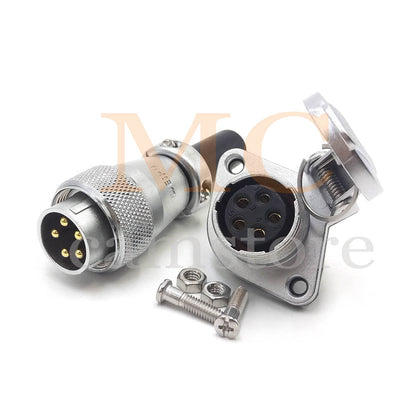 WEIPU WS20 Aviation Connector, 2 3 4 5 6 7 8 9 12 15pin Industrial Electrical Power Cable Plug Socket