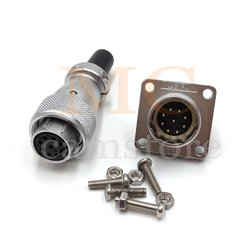 WEIPU WS16 Aviation Connector, 2 3 4 5 7 9 10pin Industrial Electrical Power Cable Plug Socket