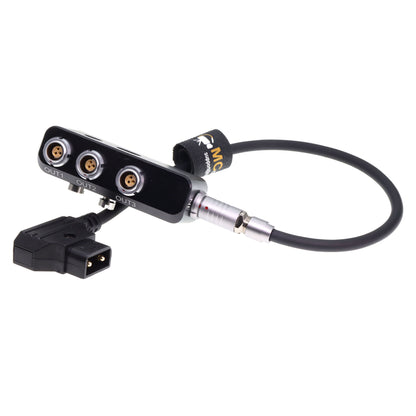 D-tap to RS 3 Pin Power Cable to 4X RS 3 Pin Female Out Power Splitter Box for Sony Venice Rialto FOR Tilta ARRI Alexa DSMC2 Camera, 1 to 3 Triple
