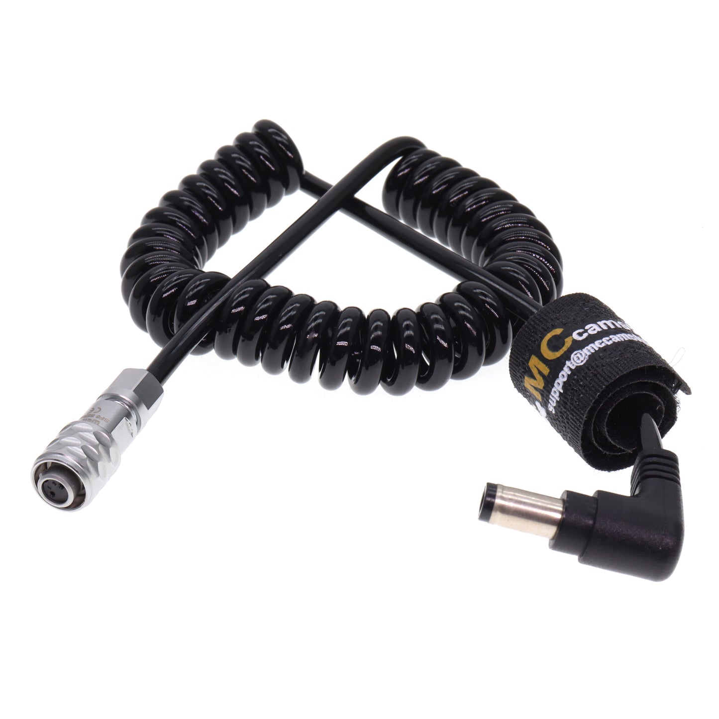 DC 2.5 to BMPCC 4K/6K Camera Weipu 2Pin Female Power Coiled Cable for Blackmagic Pocket Cinema Camera 4K
