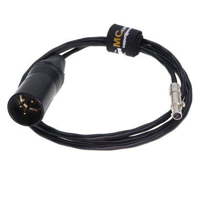 XLR 4-Pin Male to 3 Pin Female 12V Power Cable for Convergent Design Odyssey 7/7Q/7Q+ Monitor Recorder