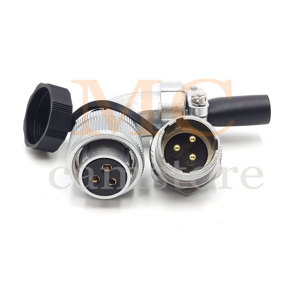 WEIPU WS20 Aviation Connector, 2 3 4 5 6 7 8 9 12 15pin Industrial Electrical Power Cable Angle Plug Socket