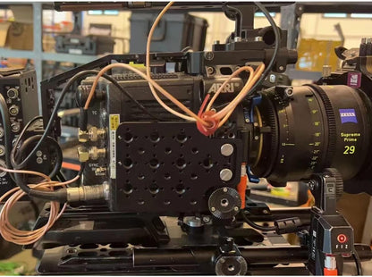 Cheese Plate, Side Mounting 3/8" 1/4" Thread Panel Plate for Sony ARRI RED Teradek Vaxis Rig Wireless Receiver