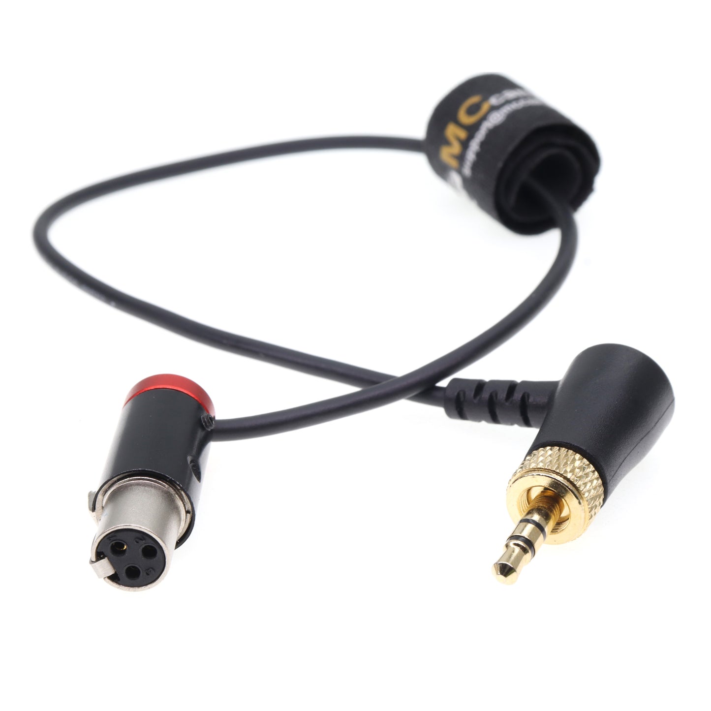 Lock 3.5 TRS to Low-Profile TA3F Audio Cable for Sennheiser EK 2000 for Sony UWP-D11 Receiver for Sound Devices Mixer Line