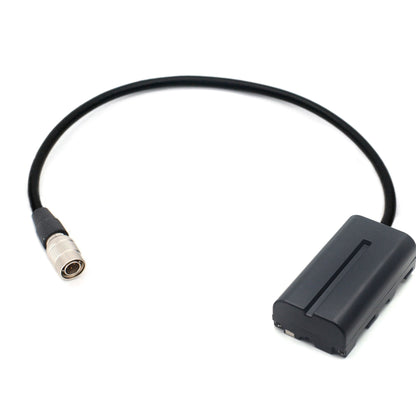 Hirose 4pin to NP F Dummy Battery DC Coupler For SONY NP-F550 NP-F960 NPF970
