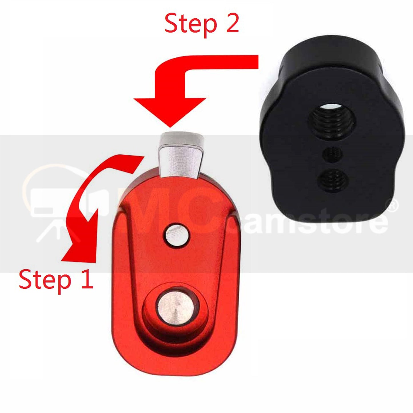 Quick Release Lock Mount Plate Bracket for ARRI RED Camera Monitor Wireless Focus Motor Mini Lock Quick Release System, Black