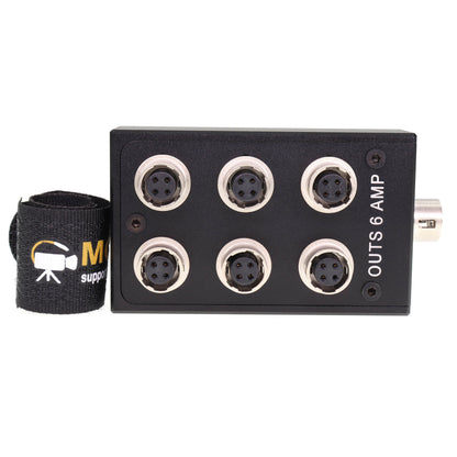 Hirose 4 Pin Female Splitter Multi-Port 1 in 6 Out for Audio Devices 688 633 Zoom F8 Camera Power Adapter Connector HR10A-7R-4S
