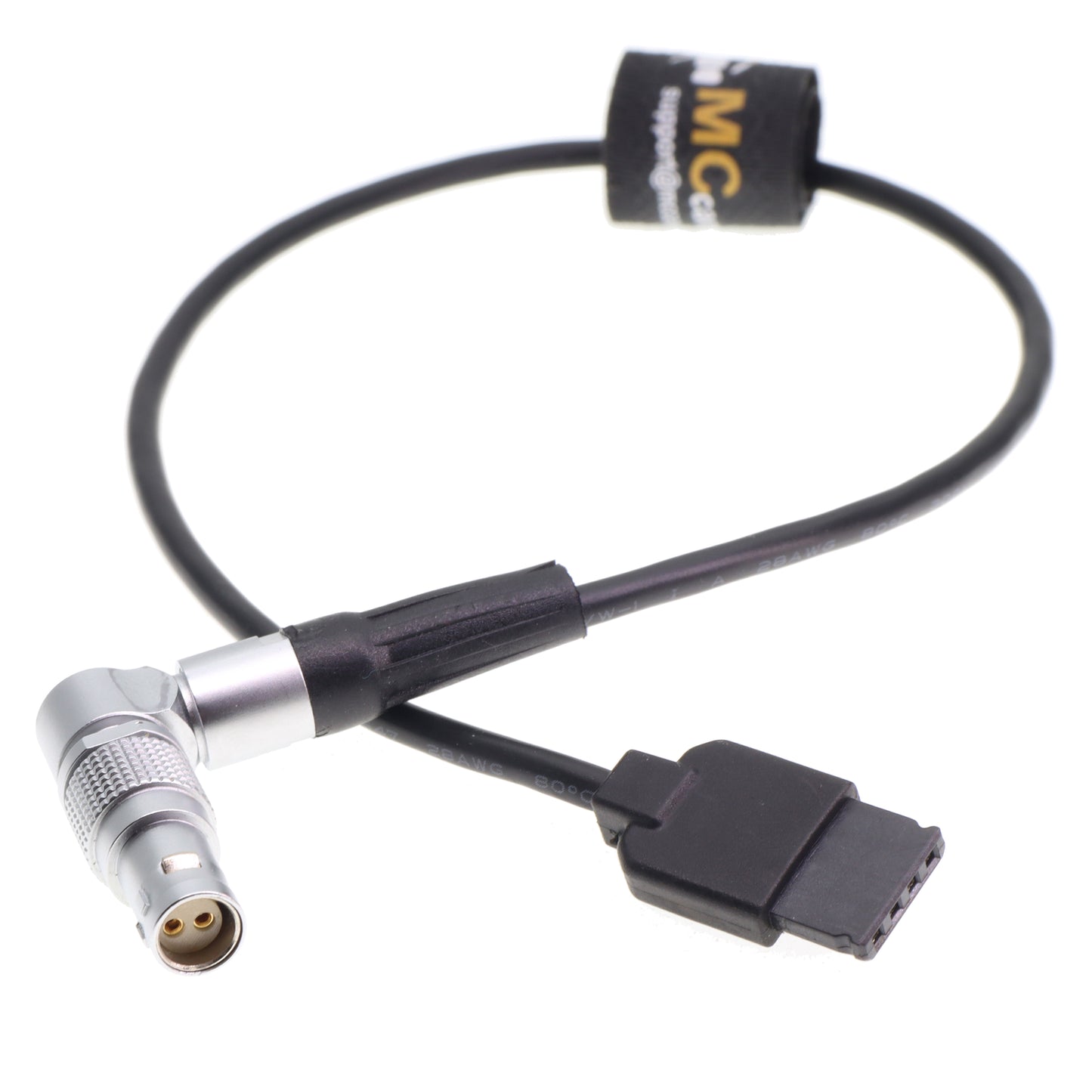 Power Cable for DJI Ronin-S 4pin to RED Komodo Camera Rotatable Right Angle 2 Pin Female