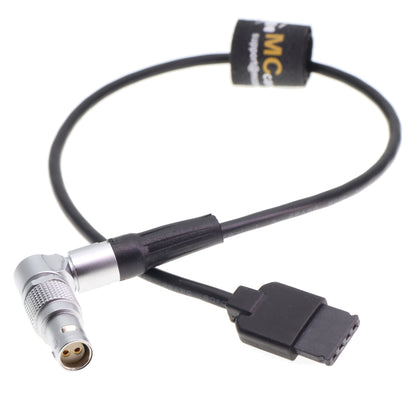 Power Cable for DJI Ronin-S 4pin to RED Komodo Camera Rotatable Right Angle 2 Pin Female