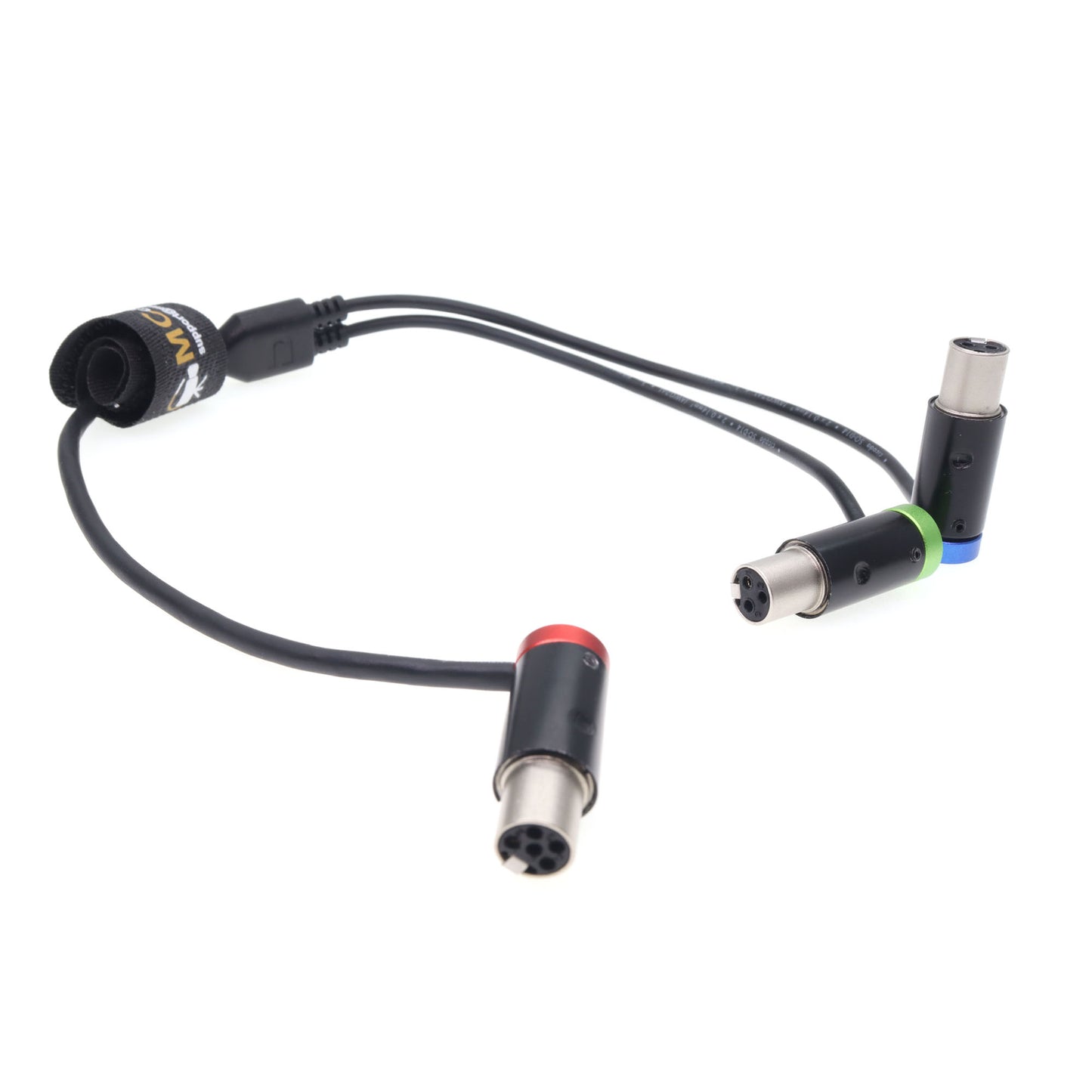 Low Profile TA5F To Double TA3F 5pin Female To 3pin Female Mini XLR Y-splitter Audio Cable for The Wisycom Receiver