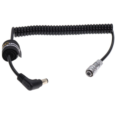 DC 2.5 to BMPCC 4K/6K Camera Weipu 2Pin Female Power Coiled Cable for Blackmagic Pocket Cinema Camera 4K