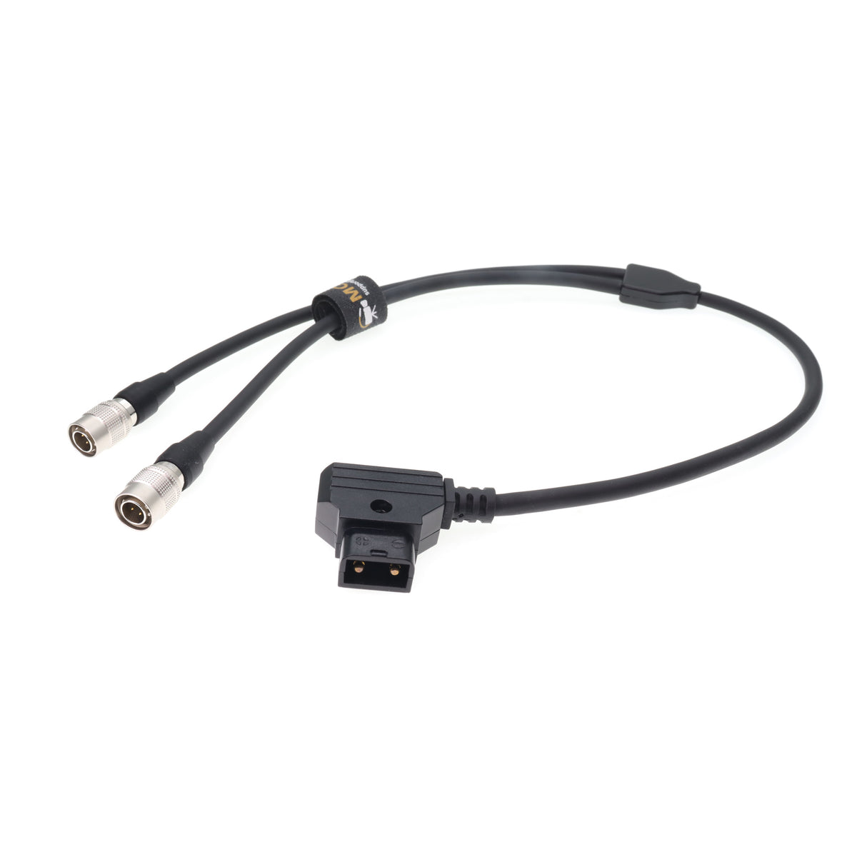 Two Way Splitter Cable D-tap To Dual Hirose 4-pin Male Power Cable for ZOOM F8/F4 ZAXCOM Sound Device 688/664/788T