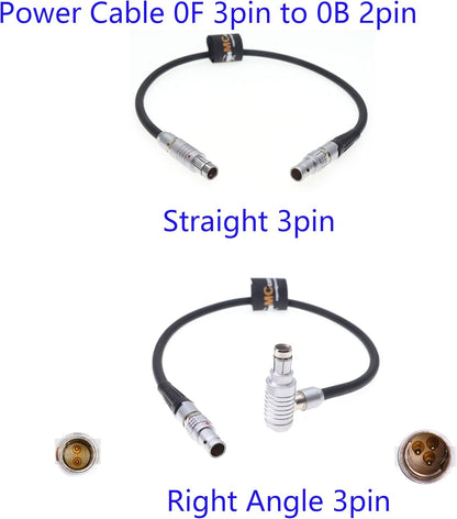 Teradek Power Cable for SONY / ARRI RS 3pin To 0B 2pin 12V Camera Monitor Power Supply