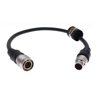 Hirose 20 Pin Male to Hirose 12Pin Male Cabrio Zoom Lens Control Power Cable for Fujinon XK/ZK to Pan-asonic VariCam A-RRI Amira Camera