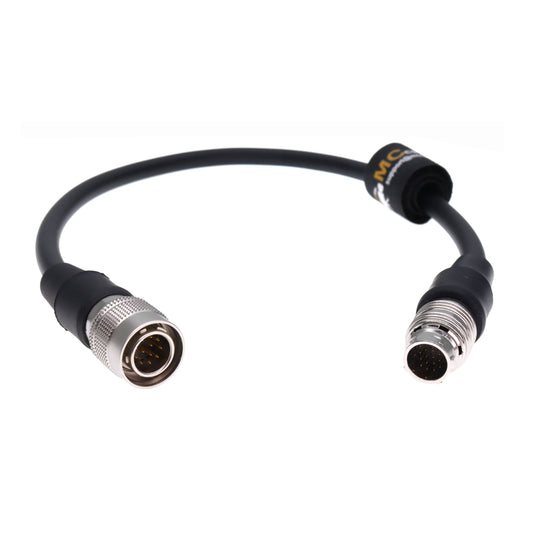 Hirose 20 Pin Male to Hirose 12Pin Male Cabrio Zoom Lens Control Power Cable for Fujinon XK/ZK to Pan-asonic VariCam A-RRI Amira Camera