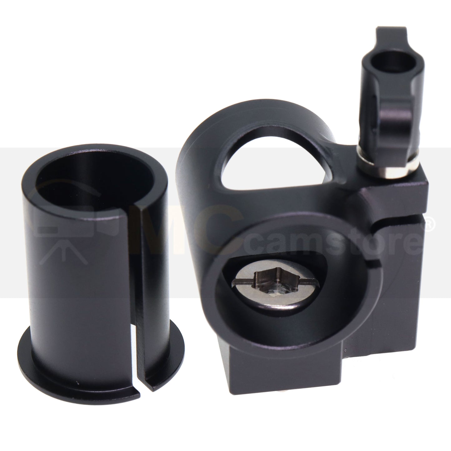 Camera Single Rod Clamp, 15-19mm Tube Clip with 3/8 Screw for ARRI RMB-8 Accessories Motor Rod Mounting Bracket with Elastic Positioning Pin