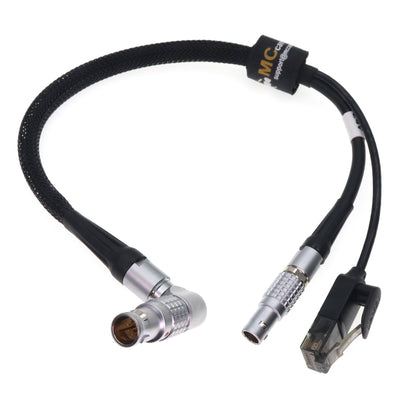 ARRI ETH Rotatable Right Angle 10 Pin to RJ45 and 2 Pin Male 24V Power Cable for Bit Part Bitbox ARRI Alexa Mini LF LF Mini SXT 35 Camera Teradek COLR