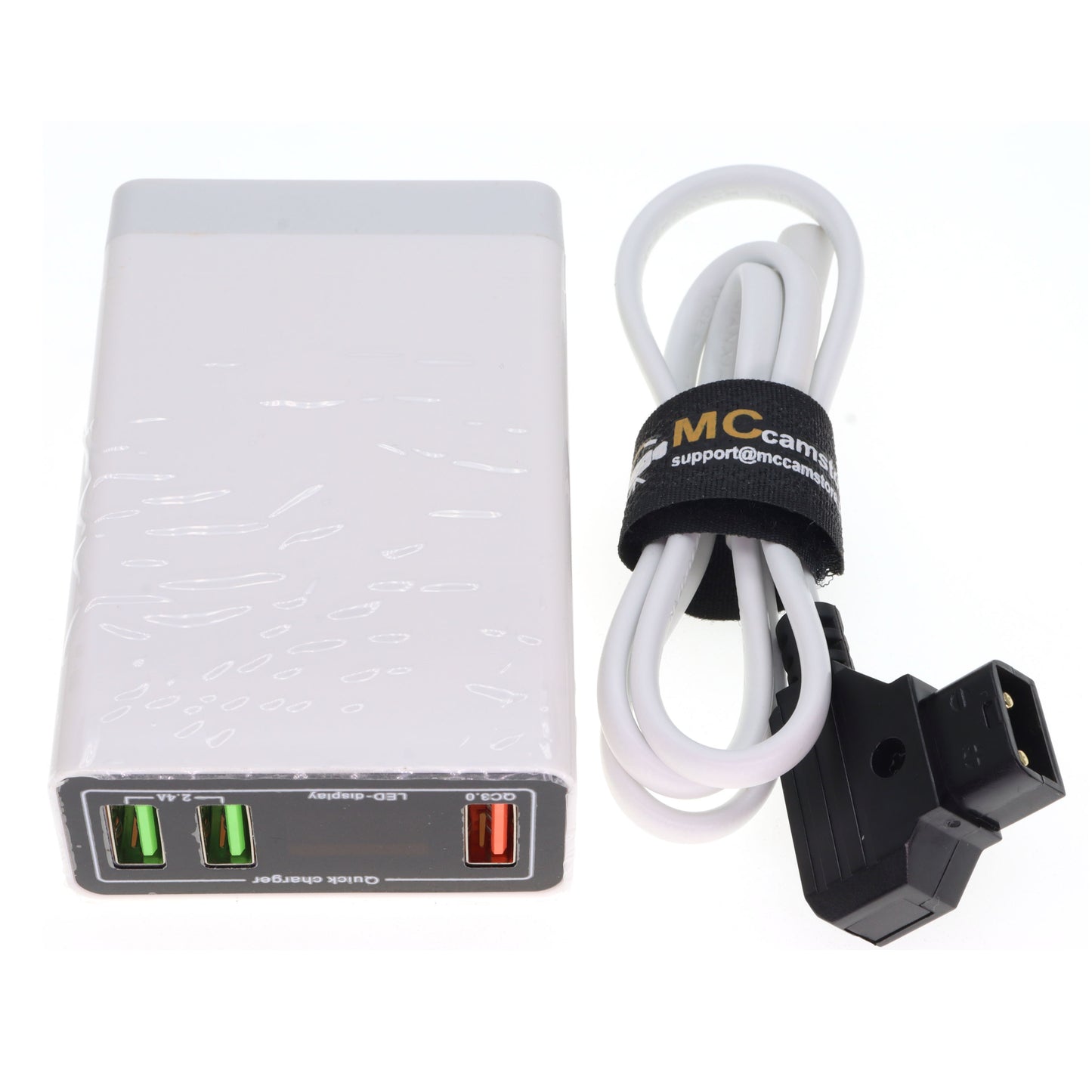 Fast Charging D-Tap to Three 5V 2.4A USB Adapter Connector Camera Battery Dtap USB-Power-Cord