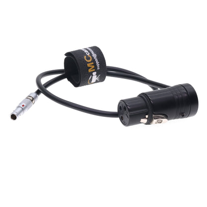 00B 5pin to Low Profile XLR 3 Pin for Shure Mixer Microphone Audio Cable for RED Komodo/V-Raptor Z CAM E2 for ARRI ALEXA Mini Camera