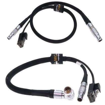 ARRI ETH Rotatable Right Angle 10 Pin to RJ45 and 2 Pin Male 24V Power Cable for Bit Part Bitbox ARRI Alexa Mini LF LF Mini SXT 35 Camera Teradek COLR