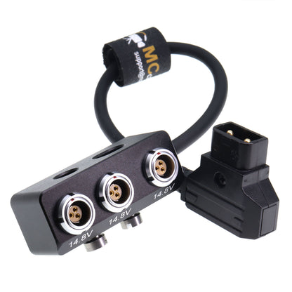 D-tap to 3x RS 3 Pin Female Out Power Splitter Box for Sony Venice Rialto Tilta ARRI Alexa DSMC2 Camera