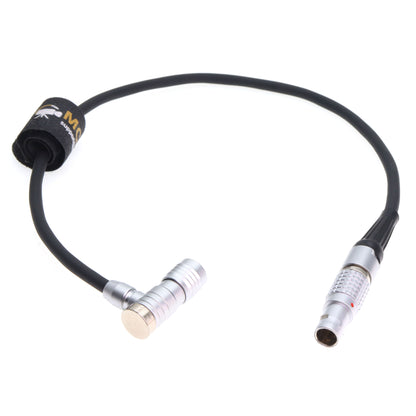 Rotatable 0B 2 Pin to Angle 5 Pin Female Power Cable for Teradek ARRI RED SmallHD Paralinx Preston Transvideo Offhollywood Switronix Camera to Portkeys LH5P LH5H Monitor