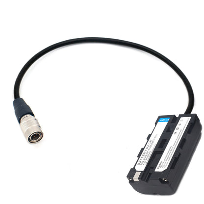 Hirose 4pin to NP F Dummy Battery DC Coupler For SONY NP-F550 NP-F960 NPF970