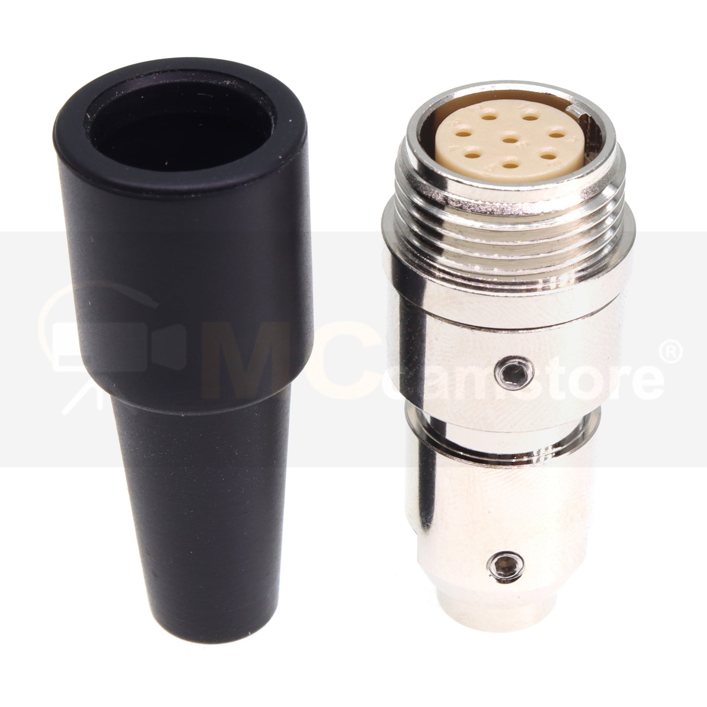 8 Pin Female Inline Socket R01-06J9-8F Female Thread Lock Connector for VZ-C8C20 Servo Lens Conversion Cable for Canon Jimmy Jib G-Zoom VariZoom Zoom Control 8-Pin