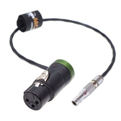 FGB 3 Pin To XLR 3 Pin Female, for Zaxcom TRX900 ZAXCOM ZFR300,ZFR400 Audio Line