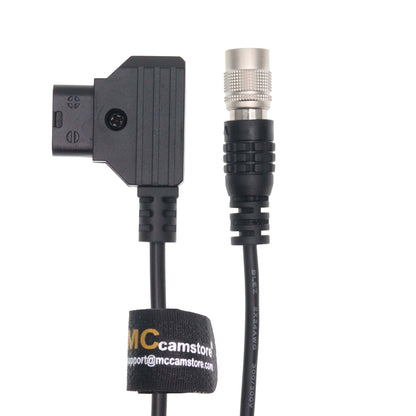Hirose 4Pin Male to D-Tap for Zoom F4/F8/F8N Sound Devices 633/644/688/788T Coiled Cable
