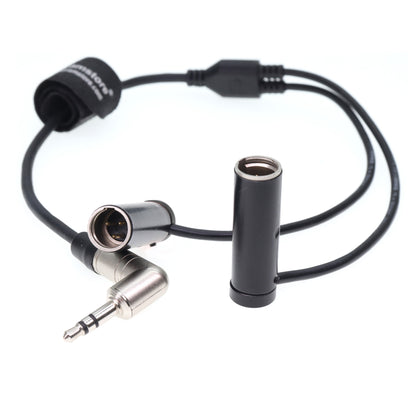 3.5 TRS to TWO TA3M 3 Pin Audio Cablefor RØDE Wireless GO II for Canon C70