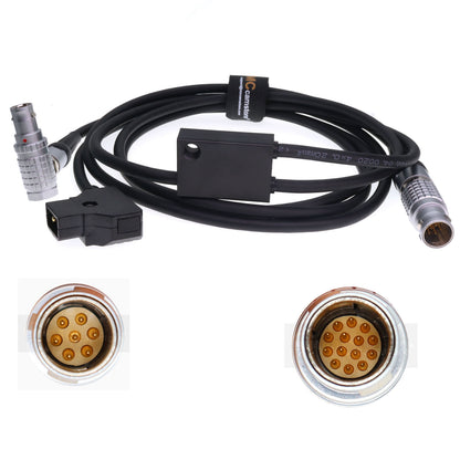 Power Control Y Cable for Preston Digital Micro Force 14 Pin Male to D tap and 7 Pin Male Motor Cable for Preston DM1 DM-1X DM-2 DM4X DM5 Lens Motor
