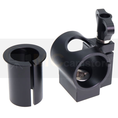 Camera Single Rod Clamp, 15-19mm Tube Clip with 3/8 Screw for ARRI RMB-8 Accessories Motor Rod Mounting Bracket with Elastic Positioning Pin
