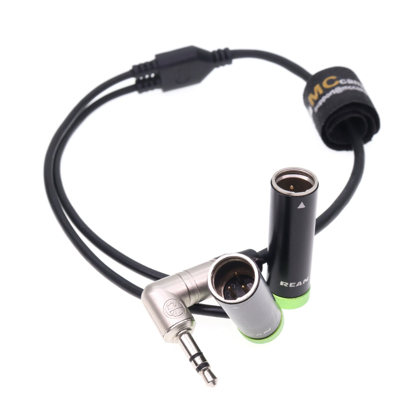 3.5 TRS to TWO TA3M 3 Pin Audio Cablefor RØDE Wireless GO II for Canon C70
