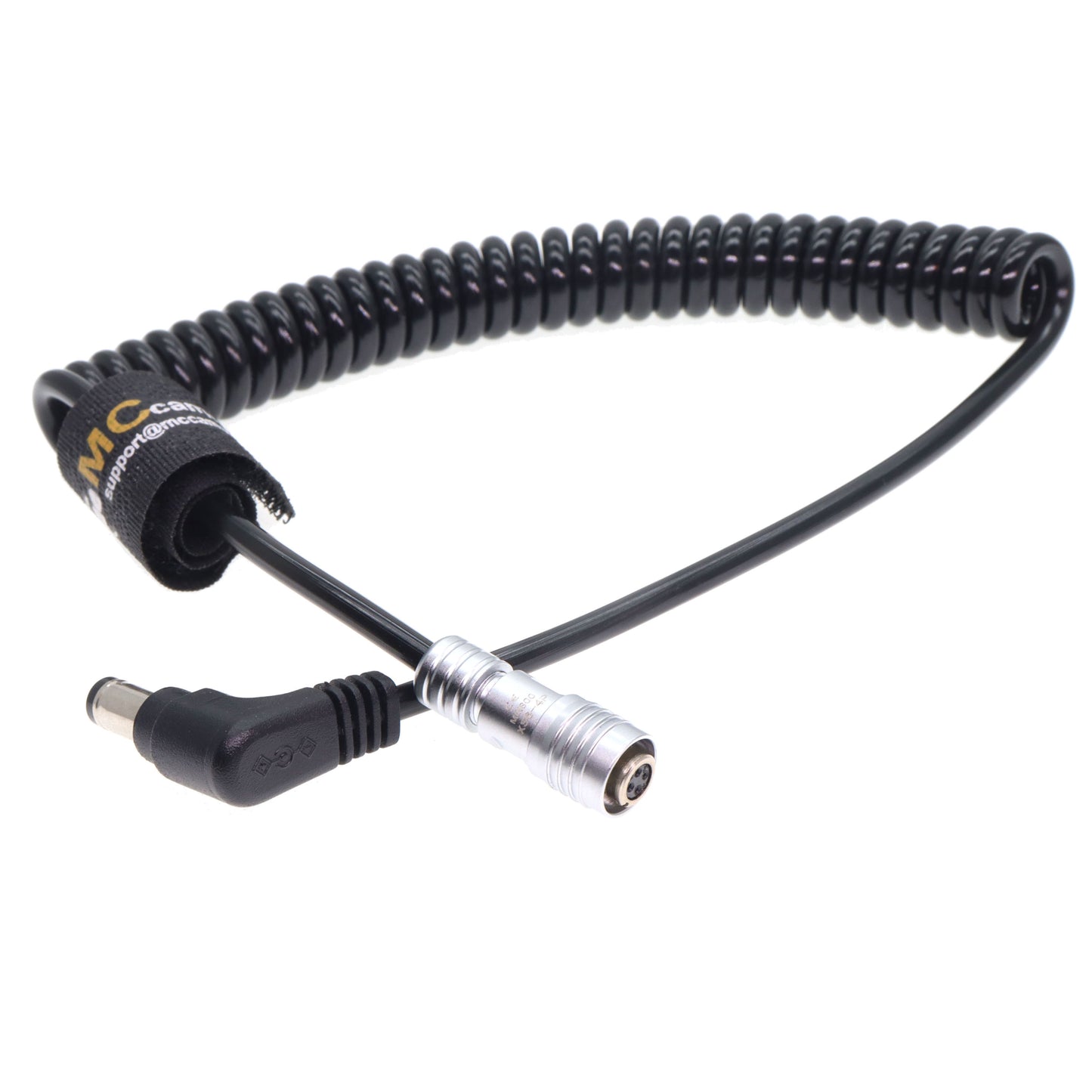 DC to 4Pin Female Connector Power Coiled Cable for Portkeys BM5/BM5WR/BM7/HS7T/HH7 monitor