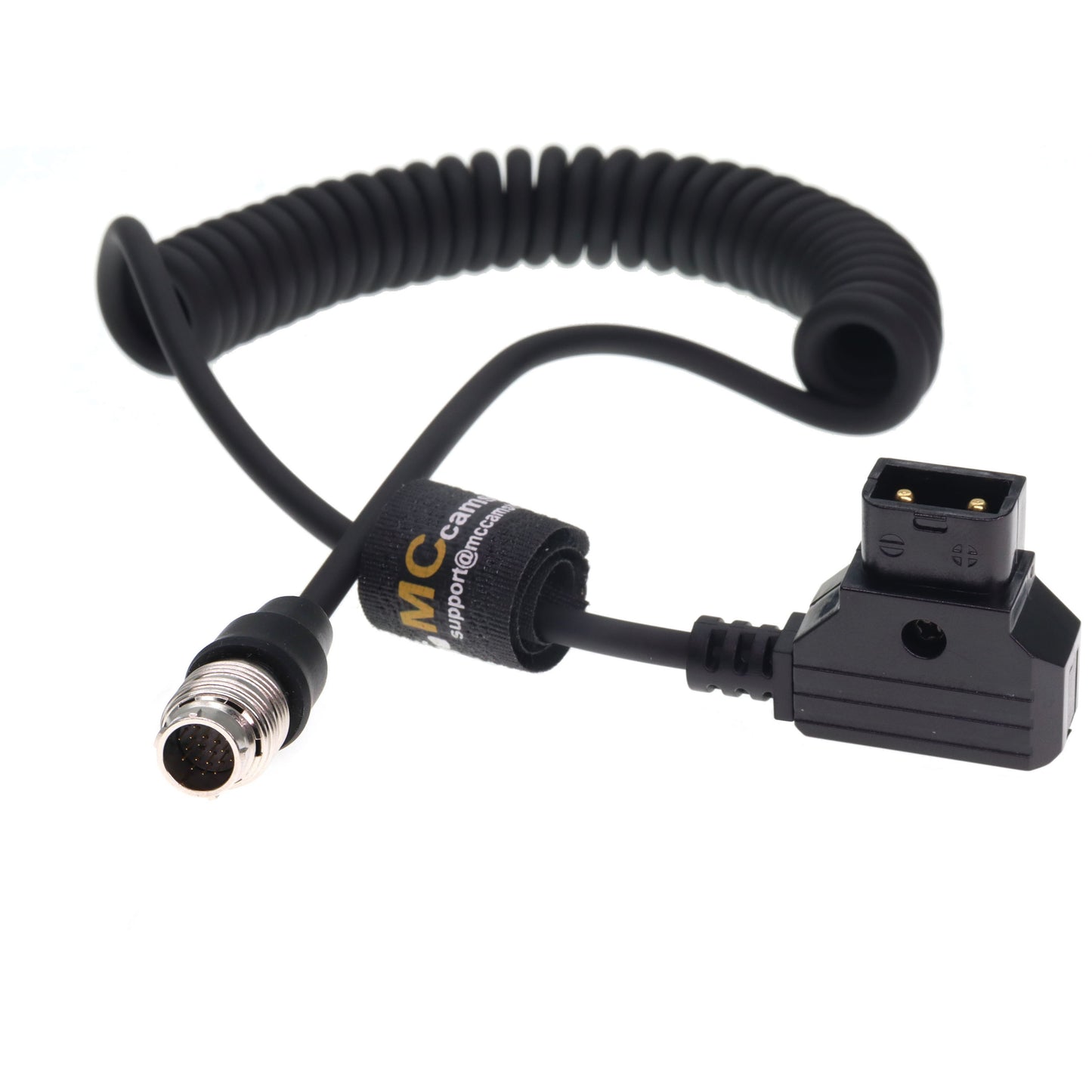 D TAP to Hirose 20-Pin Power Coiled Cable for Fujinon Cabrio Lens Servo Motor