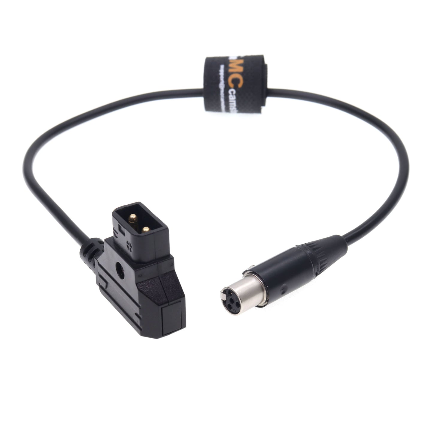 D-Tap to TA4F Mini XLR 4-pin for TVlogic 056 058 Monitor Power Cable