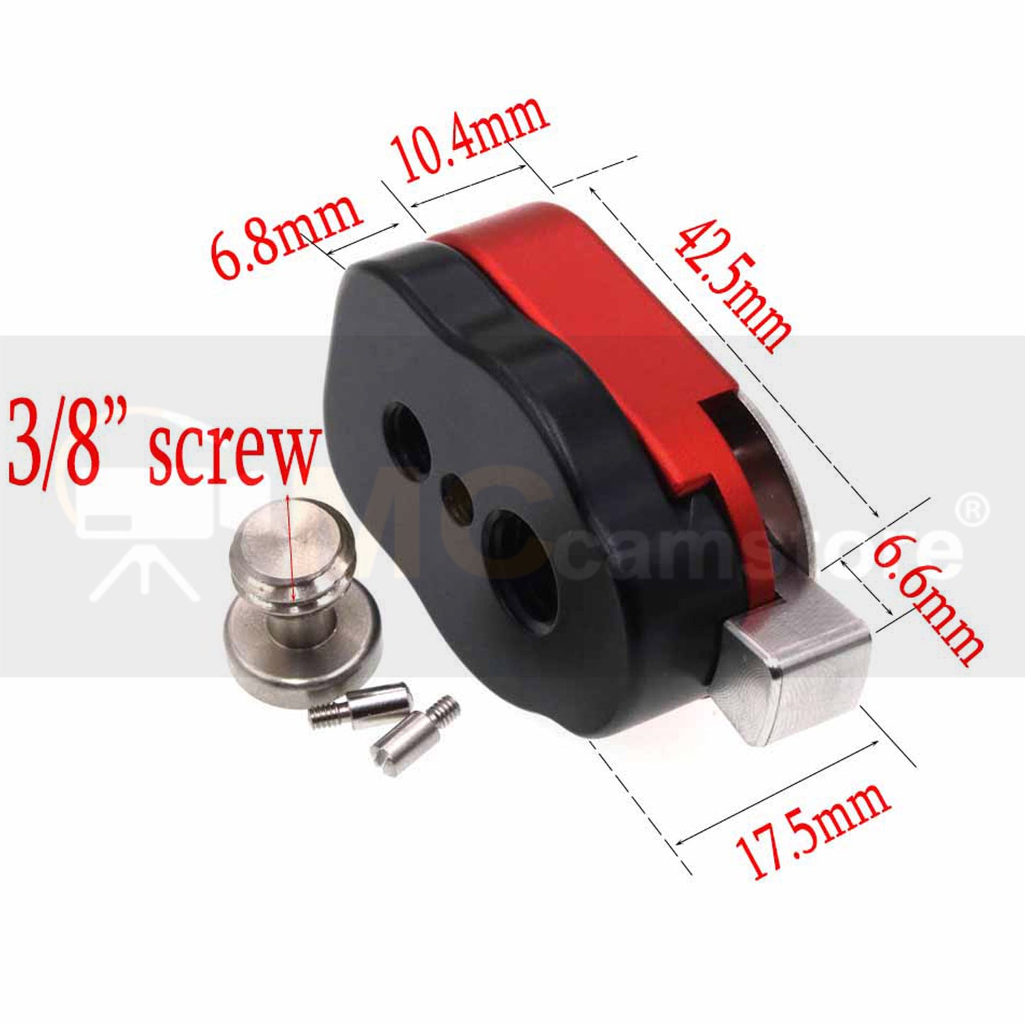Quick Release Lock Mount Plate Bracket for ARRI RED Camera Monitor Wireless Focus Motor Mini Lock Quick Release System, Black