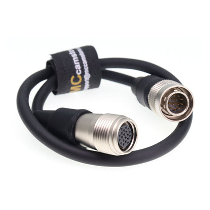 20-Pin Hirose to12-Pin Zoom & Focus Servo Lens Focus Control Cable for Canon for Fujinon