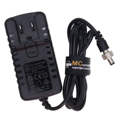 Monitor AC Power Adaptor Locking DC 5.5/2.5 for Atomos Shogun/Video Devices PIX-E7 PIX-E5/Hollyland Mars 400s/SmallHD 702 Touch Monitor