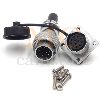 WEIPU WS20 Aviation Connector, 2 3 4 5 6 7 8 9 12 15pin Industrial Electrical Power Cable Plug Socket