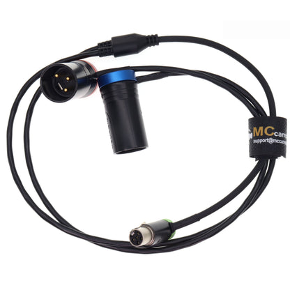 Low Profile TA5F Mini XLR 5 pin to Dual XLR 3 Pin Audio Cable for QRX Field Mixer/Recorders Sound Devices 633 664 688 788T for Zaxcom QRX200 Audio Cables