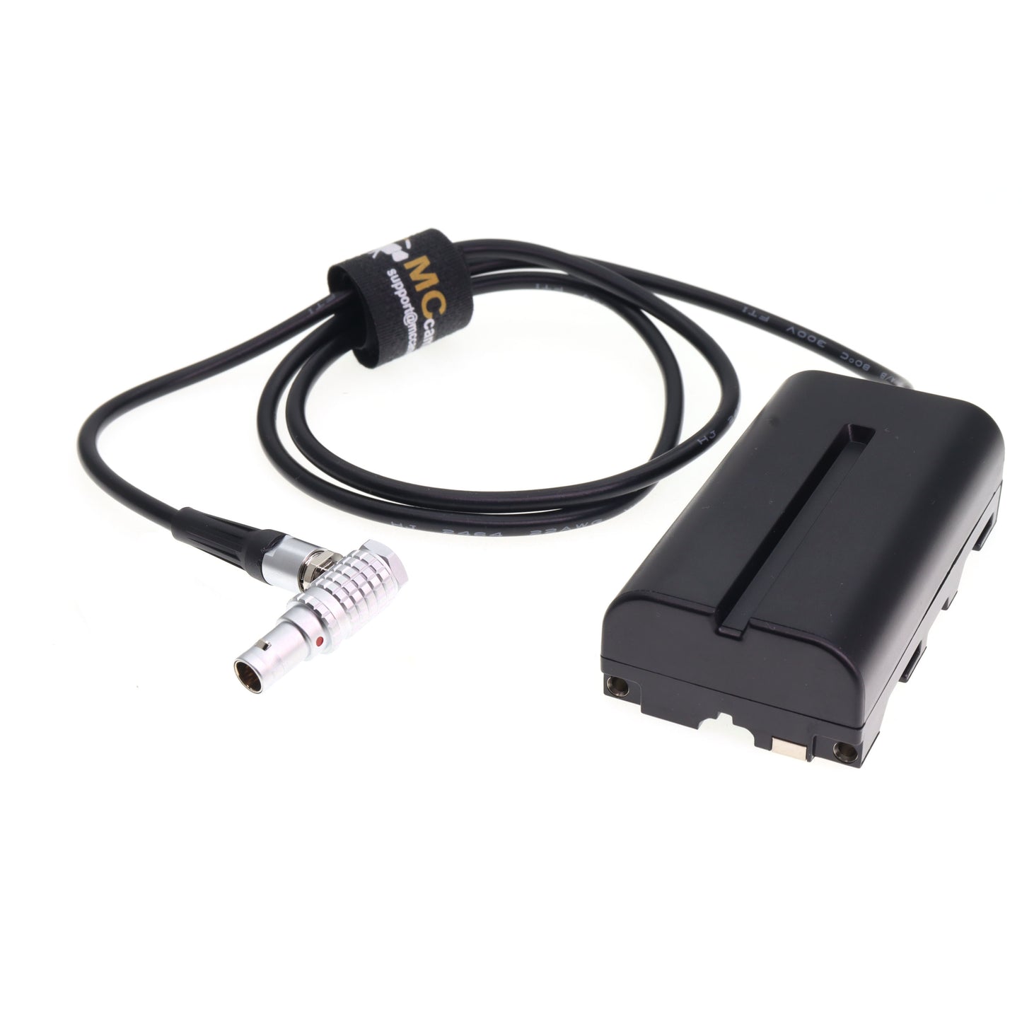 Right Angle FHG 0B 2pin to NP-F Dummy Battery DC Coupler For SONY NP-F550 NP-F960 NPF970 NP-F570