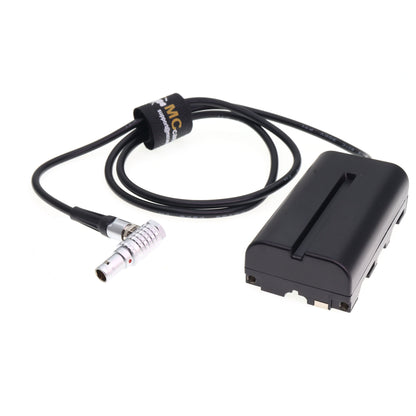 Right Angle FHG 0B 2pin to NP-F Dummy Battery DC Coupler For SONY NP-F550 NP-F960 NPF970 NP-F570