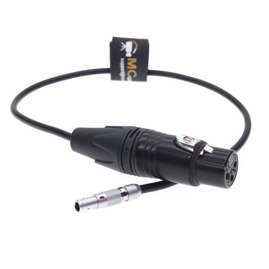 00B 5pin to XLR 3 Pin Female for Shure Mixer Microphone Audio Cable for Z CAM E2 for ARRI ALEXA Mini