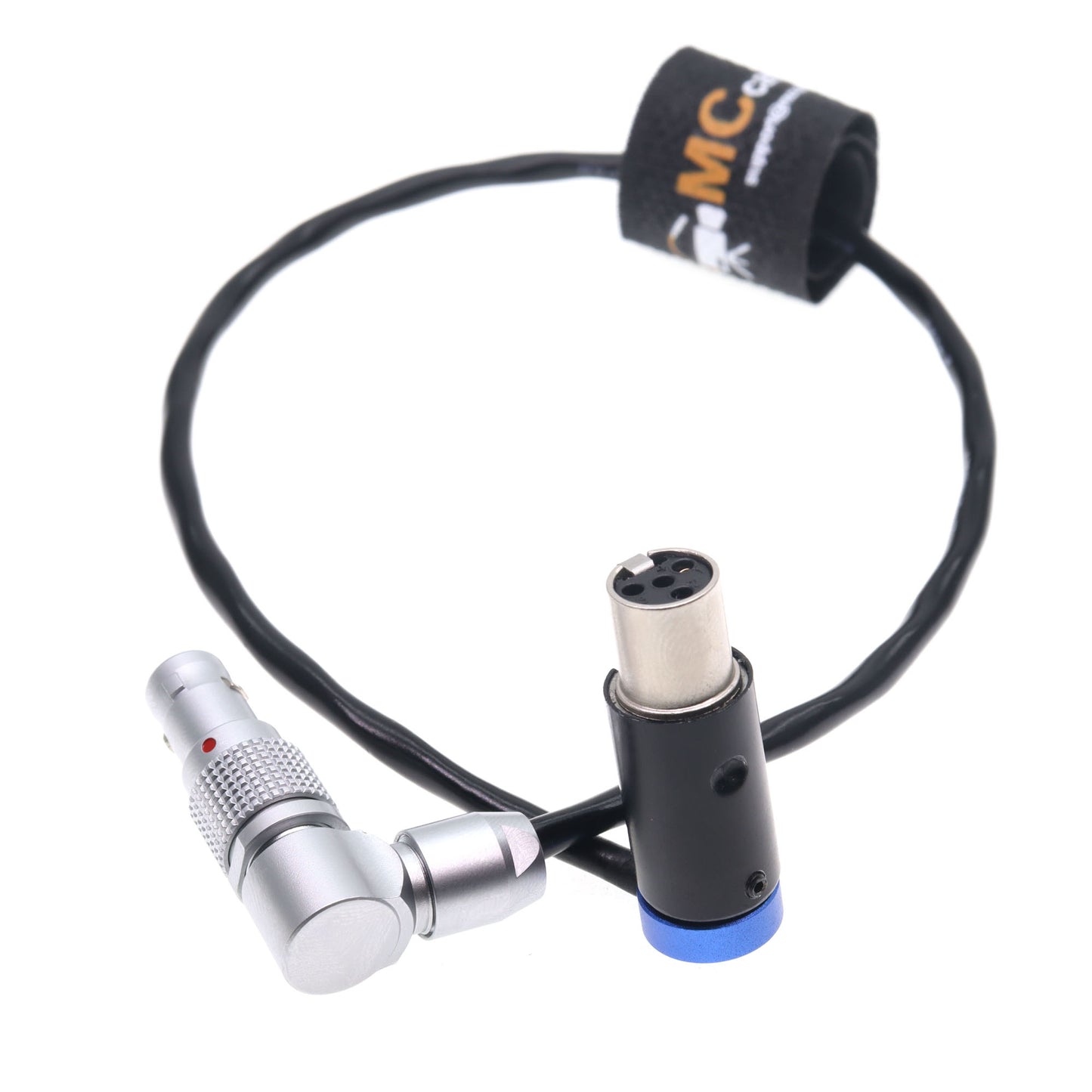 Tvlogic 055/056/058 Power Cable, Rotatable 0B 2pin Male Connector to Ta4f 4pin Female Cable 12V