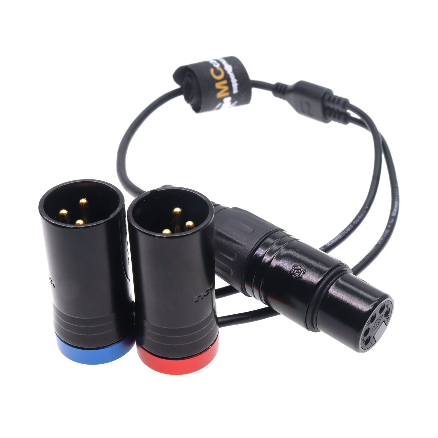 XLR 5pin Female to Dual XLR 3pin Male Connector Y-type Audio Cable for Sony ARRI Alexa Amira Camera