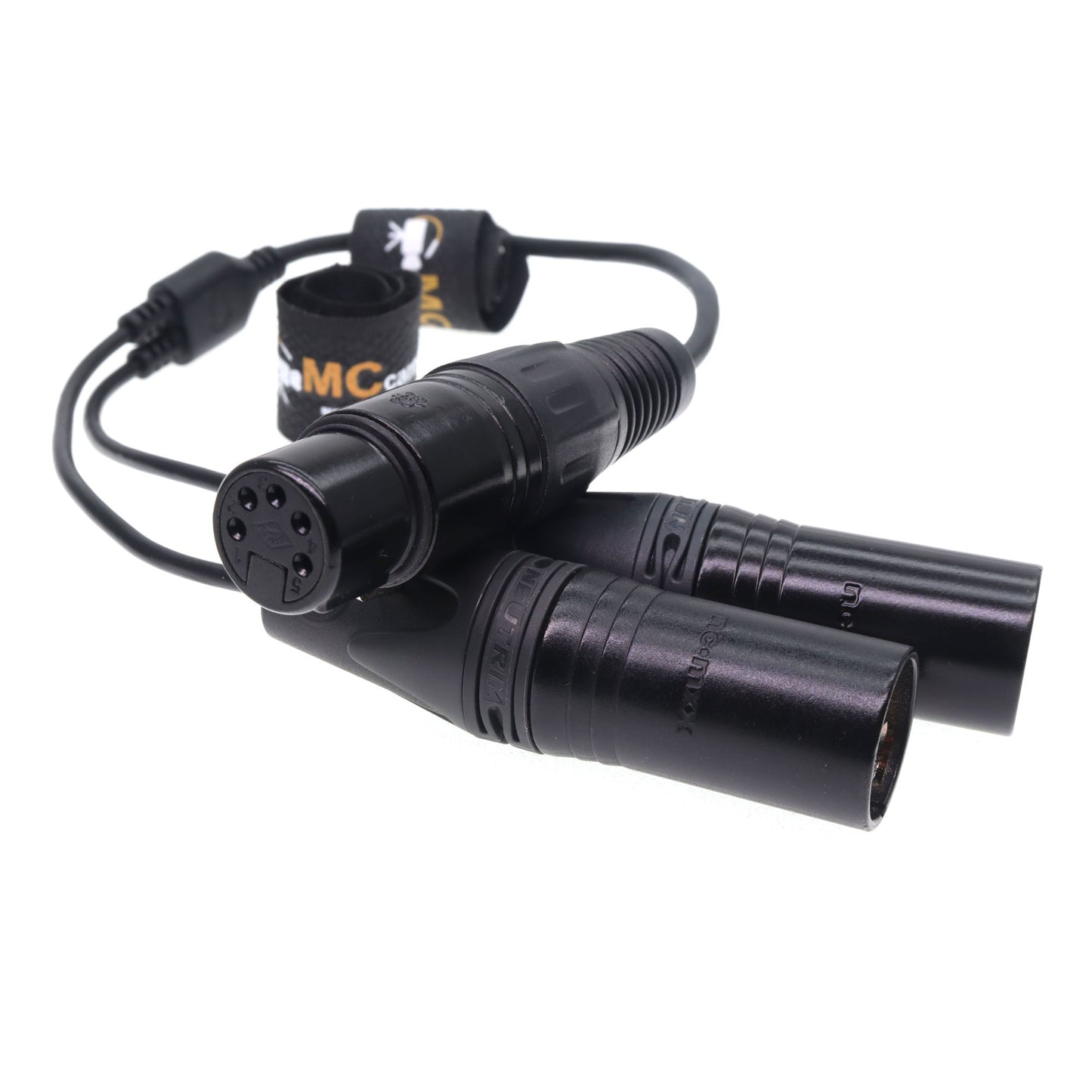 Audio Y Cable XLR 5pin Female to Dual XLR 3pin Male for ARRI Alexa Amira Camera